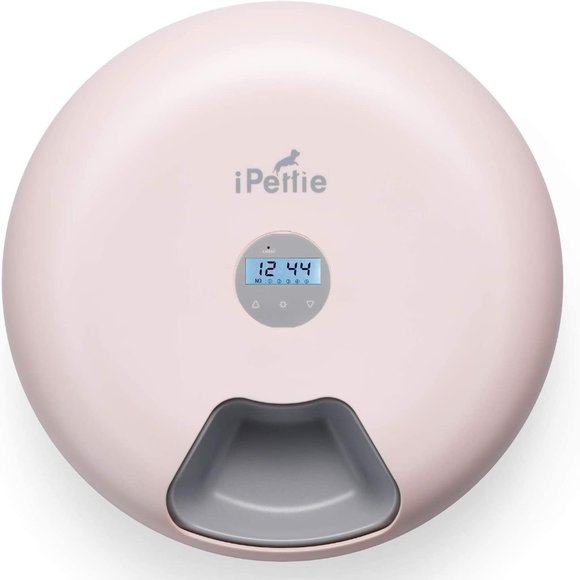 Donut 6-Meal Automatic Dog/Cat Pet Feeder with Programmable Timer Color Pink - Picture 1 of 4